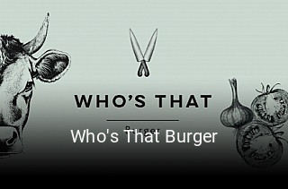 Who's That Burger online delivery