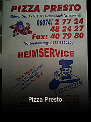 Pizza Presto online delivery