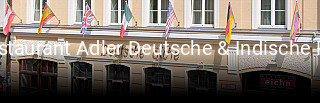 Restaurant Adler Deutsche & Indische Küche online delivery