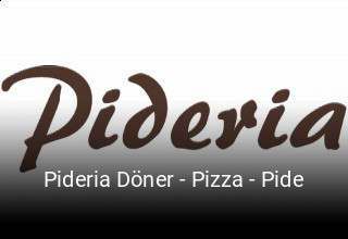 Pideria Döner - Pizza - Pide essen bestellen