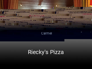 Riecky's Pizza essen bestellen