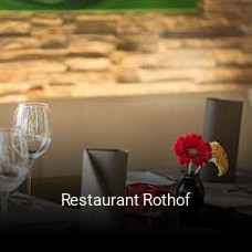 Restaurant Rothof essen bestellen