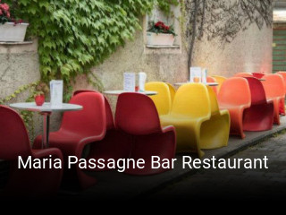 Maria Passagne Bar Restaurant essen bestellen