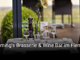 Fleming's Brasserie & Wine Bar im Fleming's Hotel München Schwabing bestellen