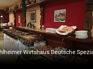 Mühlheimer Wirtshaus Deutsche Spezialitäten essen bestellen