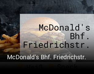 McDonald's Bhf. Friedrichstr. bestellen