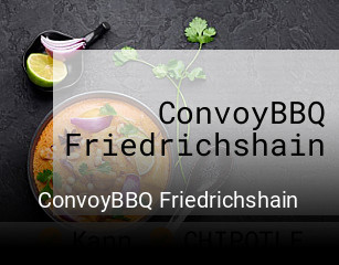 ConvoyBBQ Friedrichshain essen bestellen