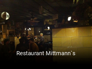 Restaurant Mittmann`s online bestellen