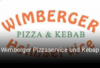 Wimberger Pizzaservice und Kebap essen bestellen