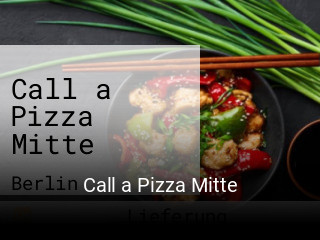 Call a Pizza Mitte bestellen