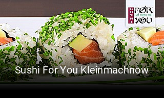 Sushi For You Kleinmachnow bestellen