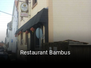 Restaurant Bambus bestellen