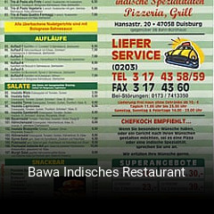 Bawa Indisches Restaurant online delivery