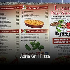 Adria Grill Pizza bestellen