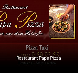 Restaurant Papa Pizza essen bestellen
