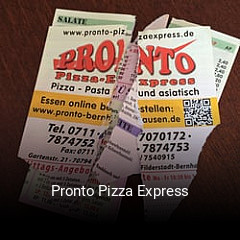 Pronto Pizza Express online bestellen