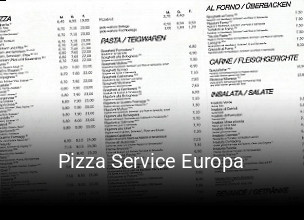 Pizza Service Europa online delivery
