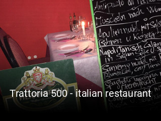 Trattoria 500 - italian restaurant essen bestellen