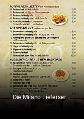 Die Milano Lieferservice essen bestellen