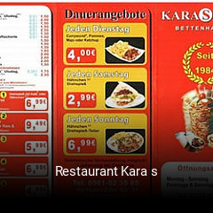 Restaurant Kara s essen bestellen