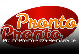 Pronto Pronto Pizza Heimservice essen bestellen