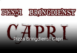 Pizza Bringdienst Capri online delivery