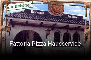 Fattoria Pizza Hausservice essen bestellen