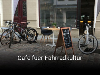 Cafe fuer Fahrradkultur essen bestellen