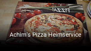 Achim's Pizza Heimservice online bestellen