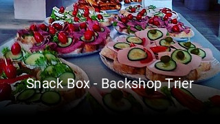 Snack Box - Backshop Trier essen bestellen