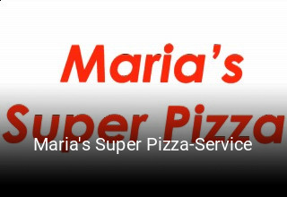 Maria's Super Pizza-Service bestellen