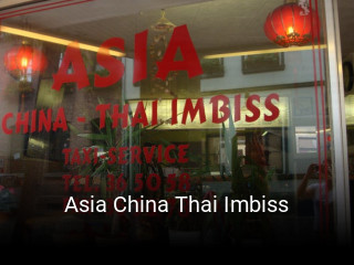 Asia China Thai Imbiss bestellen