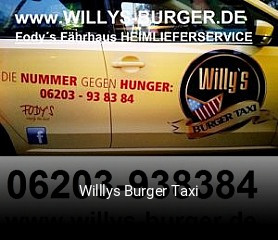 Willlys Burger Taxi bestellen