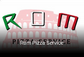 Rom Pizza Service bestellen