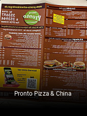 Pronto Pizza & China essen bestellen