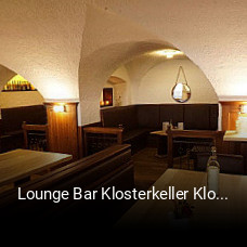 Lounge Bar Klosterkeller Klosterhof essen bestellen