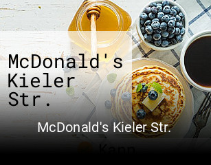 McDonald's Kieler Str. essen bestellen
