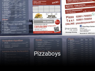 Pizzaboys bestellen