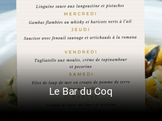 Le Bar du Coq essen bestellen