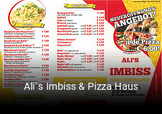 Ali`s Imbiss & Pizza Haus essen bestellen