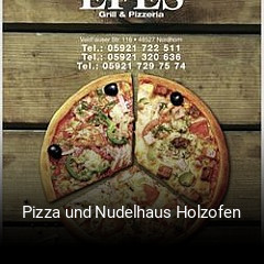 Pizza und Nudelhaus Holzofen essen bestellen