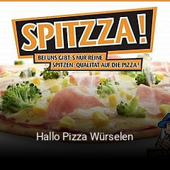 Hallo Pizza Würselen online delivery