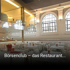 Börsenclub – das Restaurant in der Handelskammer bestellen
