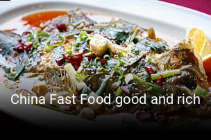 China Fast Food good and rich online delivery