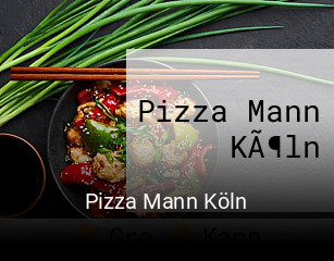 Pizza Mann Köln essen bestellen