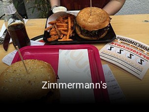 Zimmermann's essen bestellen