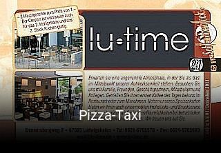 Pizza-Taxi online delivery