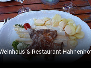 Weinhaus & Restaurant Hahnenhof bestellen