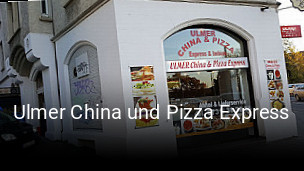Ulmer China und Pizza Express bestellen