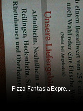 Pizza Fantasia Express essen bestellen